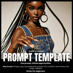 Fillable Art Prompt Base | Glam Edge