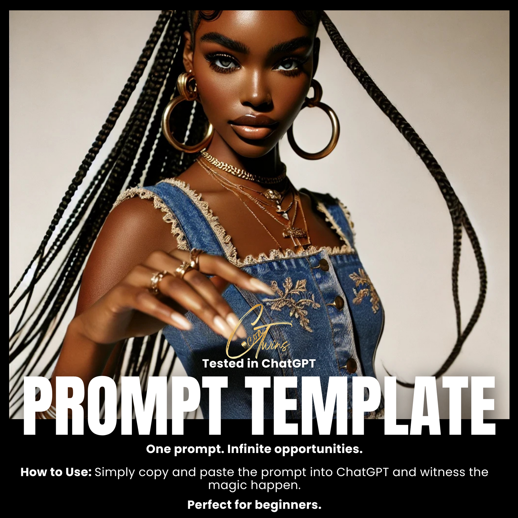 Fillable Art Prompt Base | Glam Edge