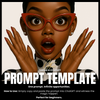 Fillable Art Prompt Base | Gloss and Dots