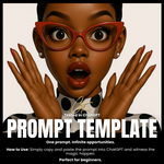 Fillable Art Prompt Base | Gloss and Dots