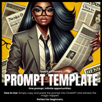 Fillable Art Prompt Base | Headline Chic