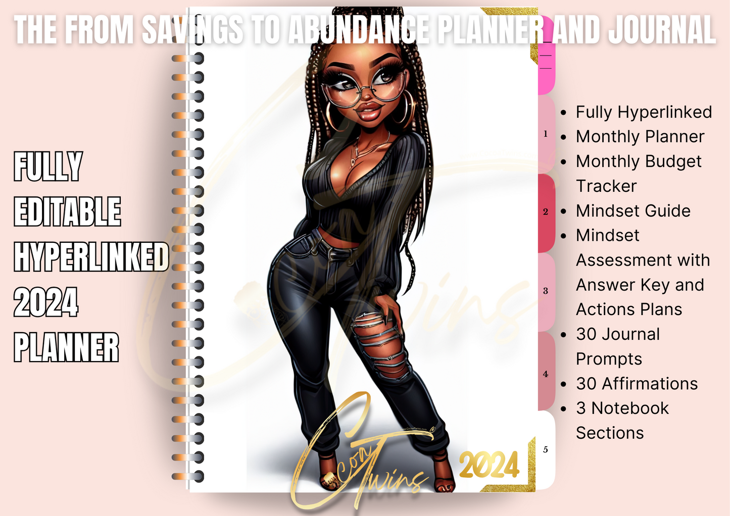 From Savings to Abundance - An Inspirational Guide | PDF and Canva Template | Planner and Mindset Guide - ONE BUYER PLR