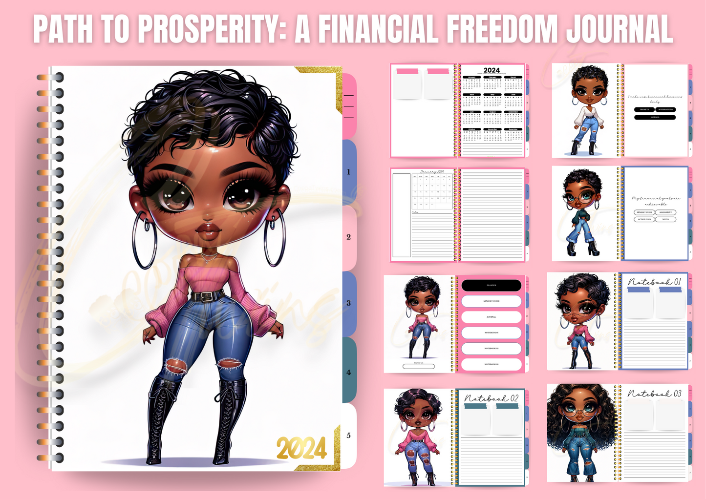 Path to Prosperity: A Financial Freedom Journal | PDF and Canva Template | Planner and Mindset Guide - ONE BUYER PLR