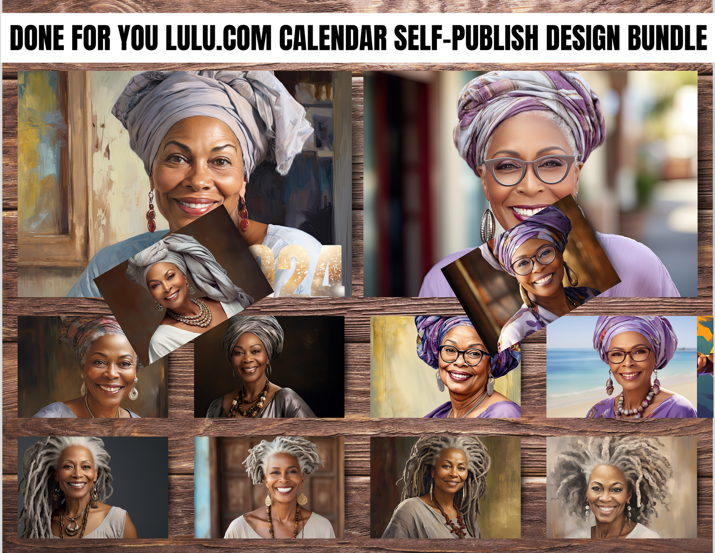 008-BKB | Create & Sell Your Own 2024 Calendars | DFY Designs & Templates