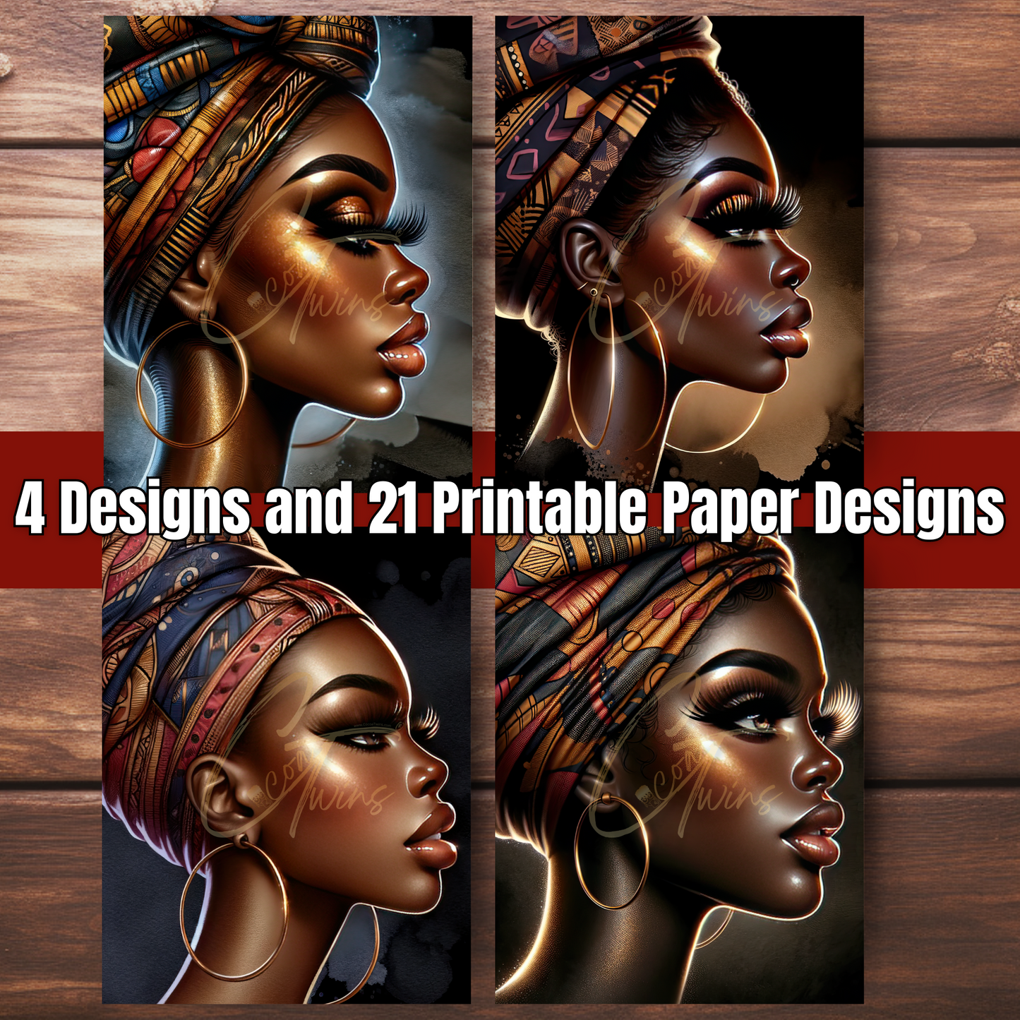 Headwrap on Point | Editable Journal PLR Kit with a Bonus Hyperlinked Planner | Fully Editable Canva Templates