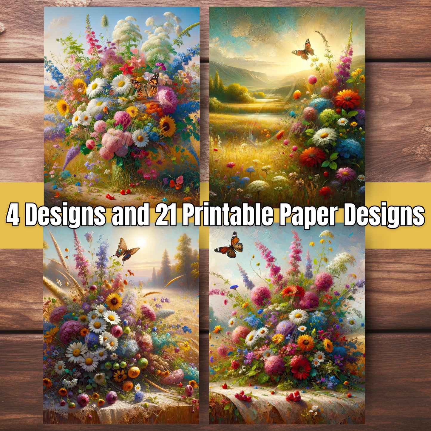 Beautiful Bouquet | Editable Journal PLR Kit with a Bonus Hyperlinked Planner | Fully Editable Canva Templates