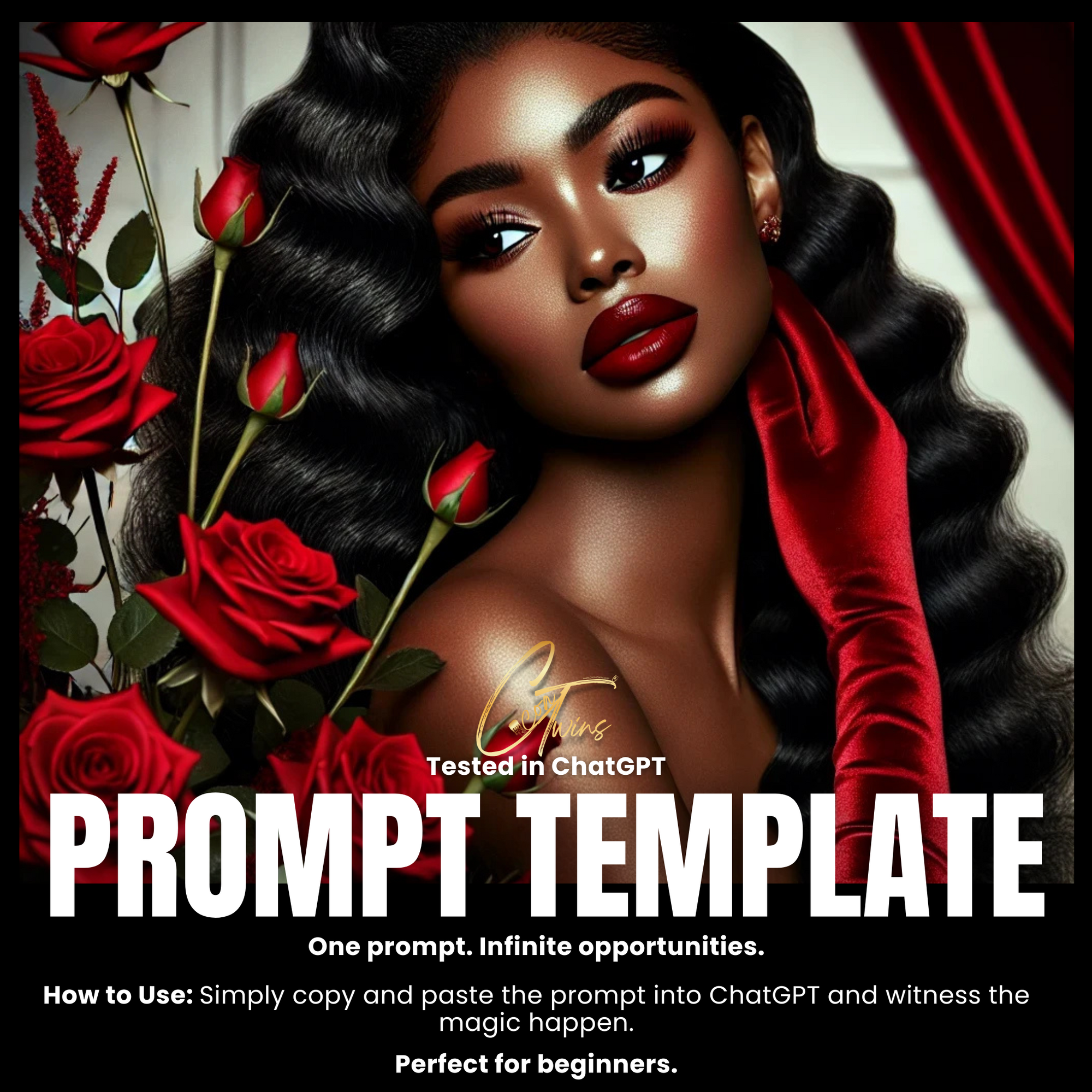 Fillable Art Prompt Base | Ravishing Rose
