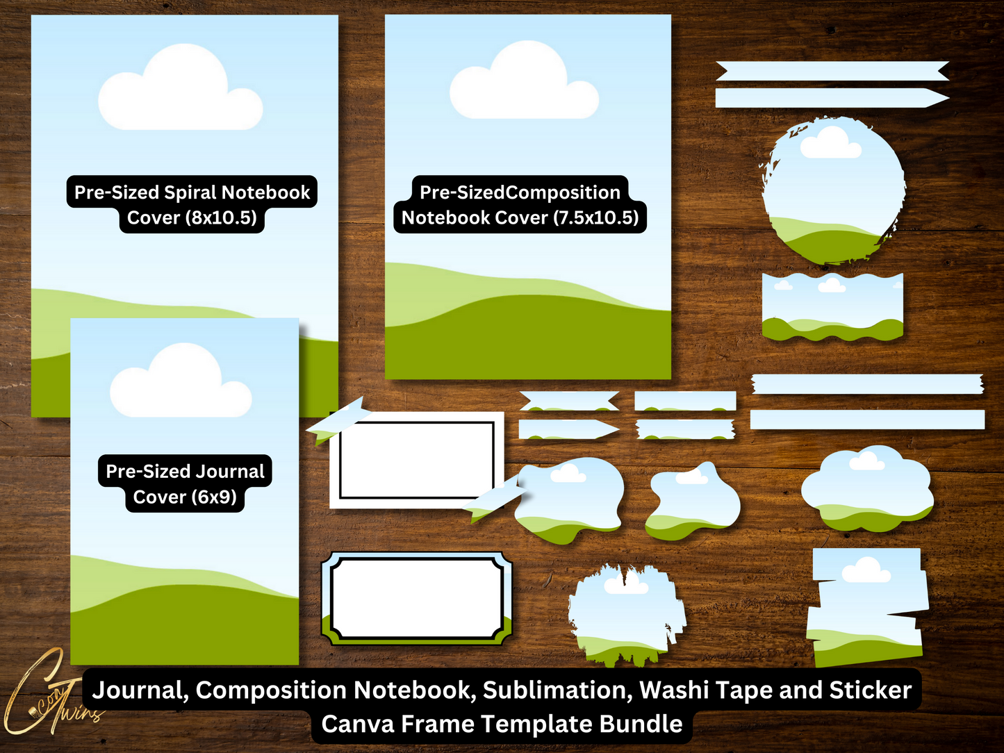 PLR | Sticker and Journal Canva Frame Bundle | Limited Quantities