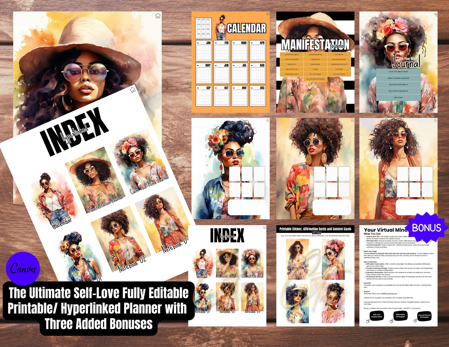 001BKB | The Ultimate Self-Love Planner Bundle PLR - ONE BUYER | Bonus Offer: Access to an Exclusive Set of ChatBots