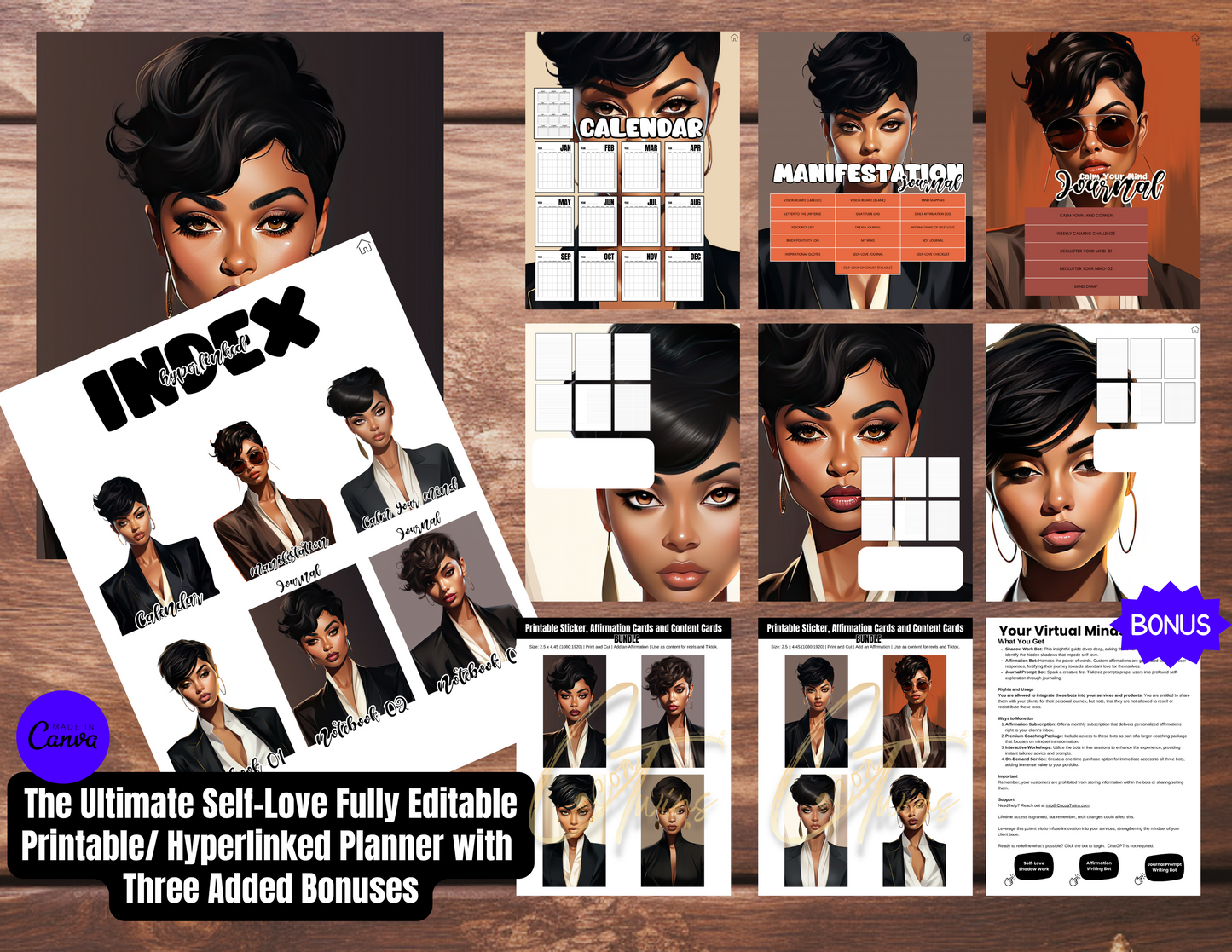 002EB | The Ultimate Self-Love Planner Bundle PLR - ONE BUYER | Bonus Offer: Access to an Exclusive Set of ChatBots