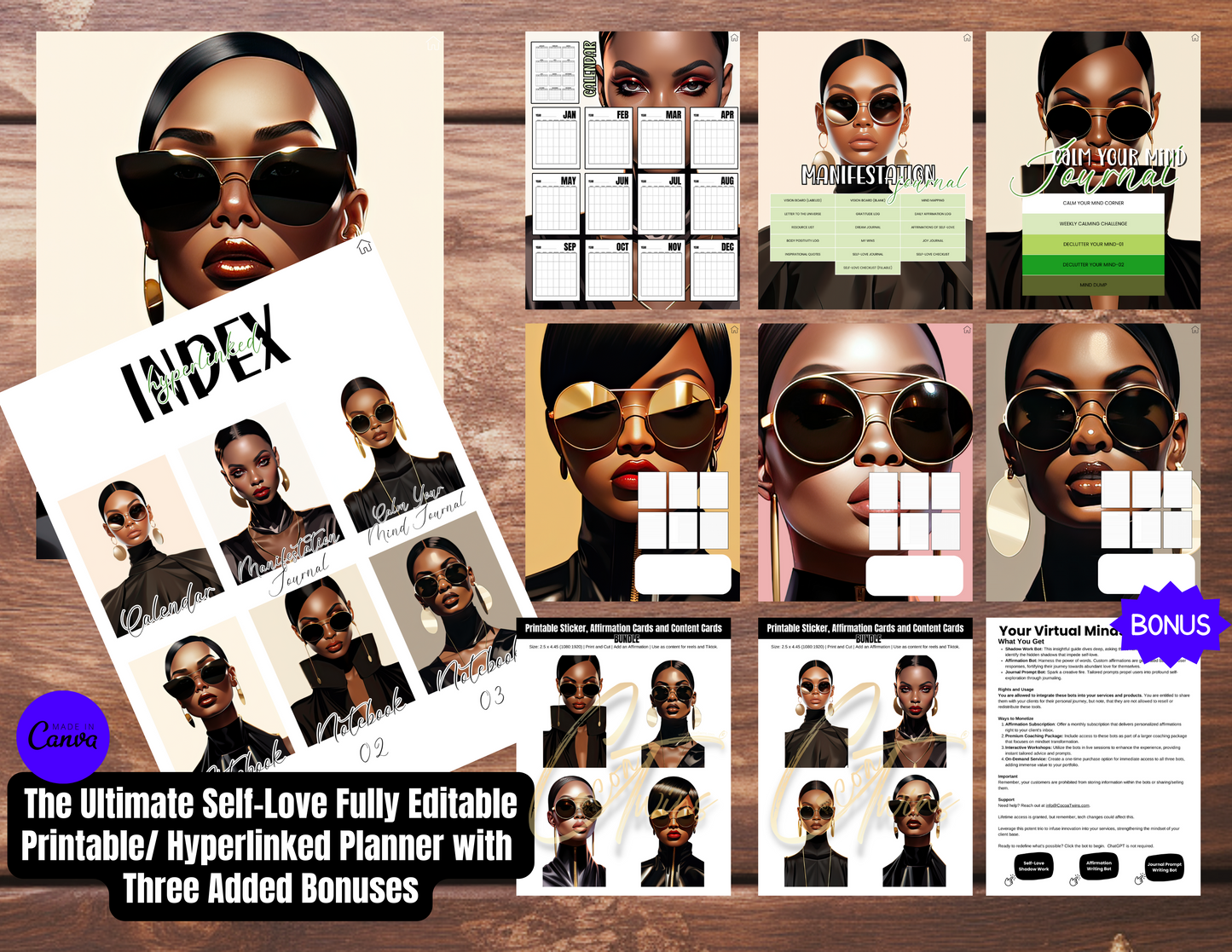 009EB | The Ultimate Self-Love Planner Bundle PLR - ONE BUYER | Bonus Offer: Access to an Exclusive Set of ChatBots