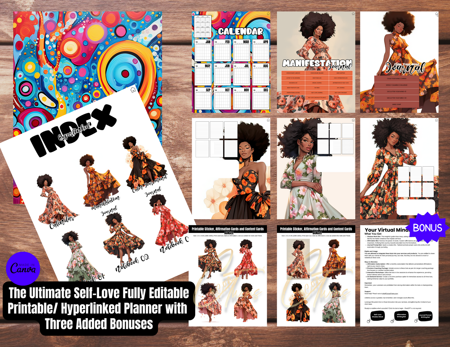 003EB | The Ultimate Self-Love Planner Bundle PLR - ONE BUYER | Bonus Offer: Access to an Exclusive Set of ChatBots