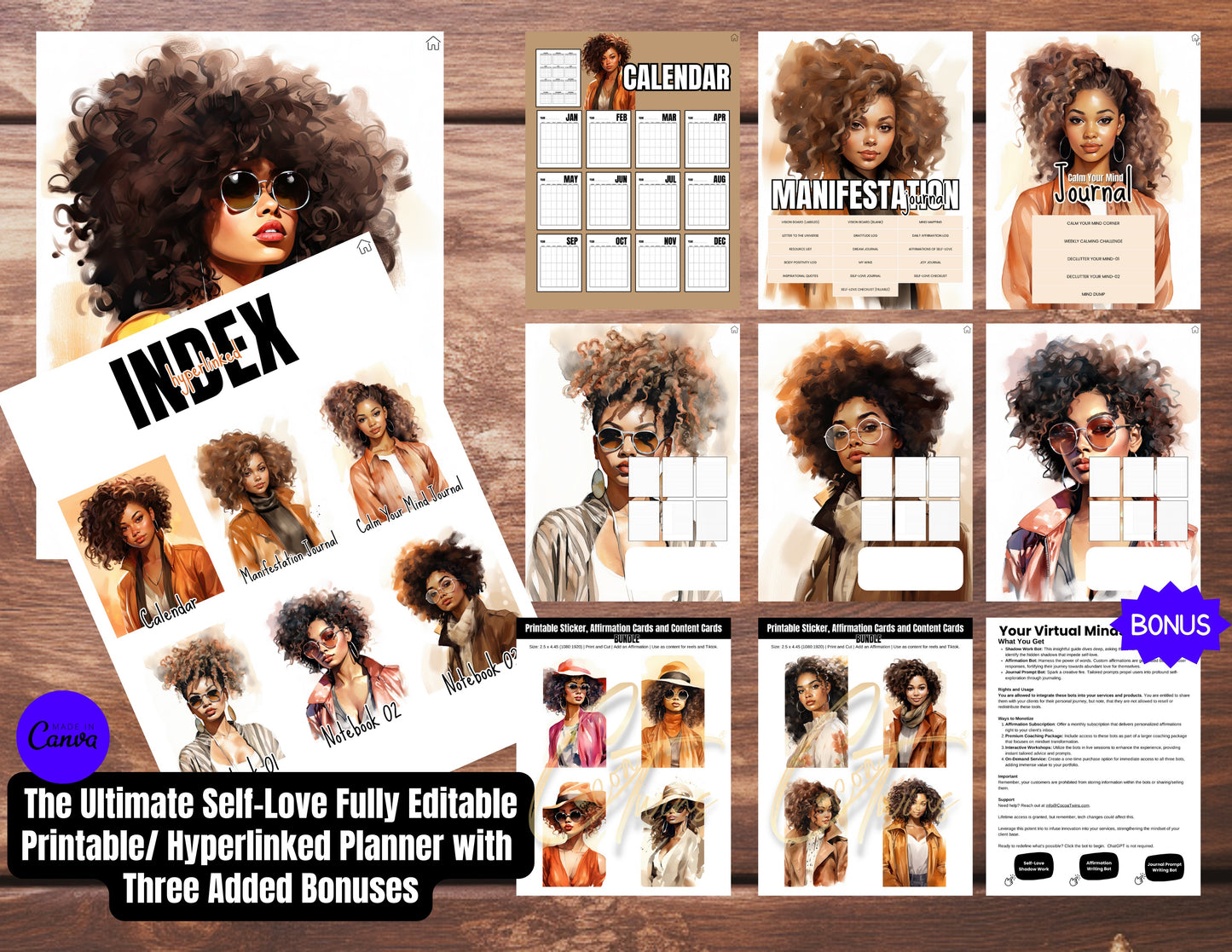 005BKB | The Ultimate Self-Love Planner Bundle PLR - ONE BUYER | Bonus Offer: Access to an Exclusive Set of ChatBots