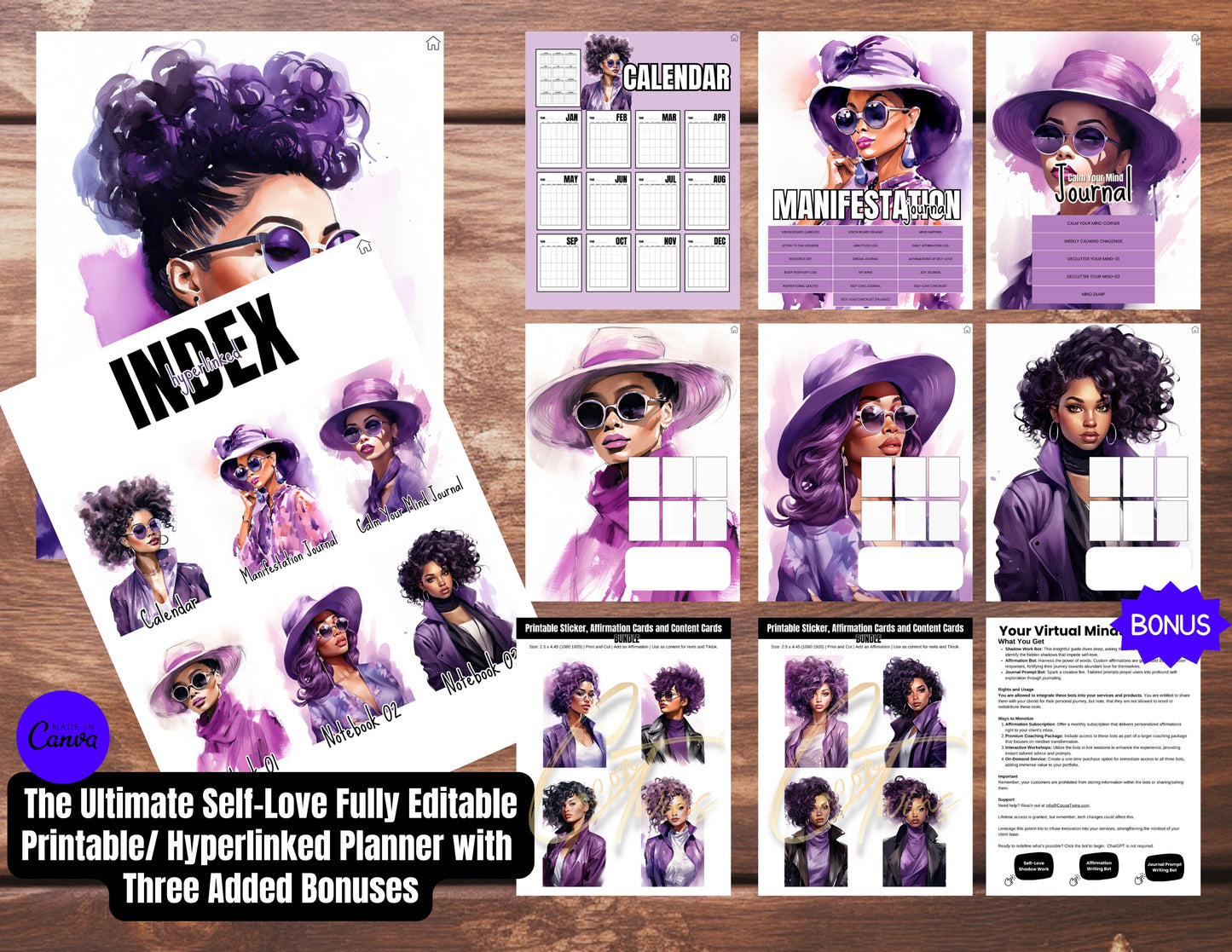 007BKB | The Ultimate Self-Love Planner Bundle PLR - ONE BUYER | Bonus Offer: Access to an Exclusive Set of ChatBots