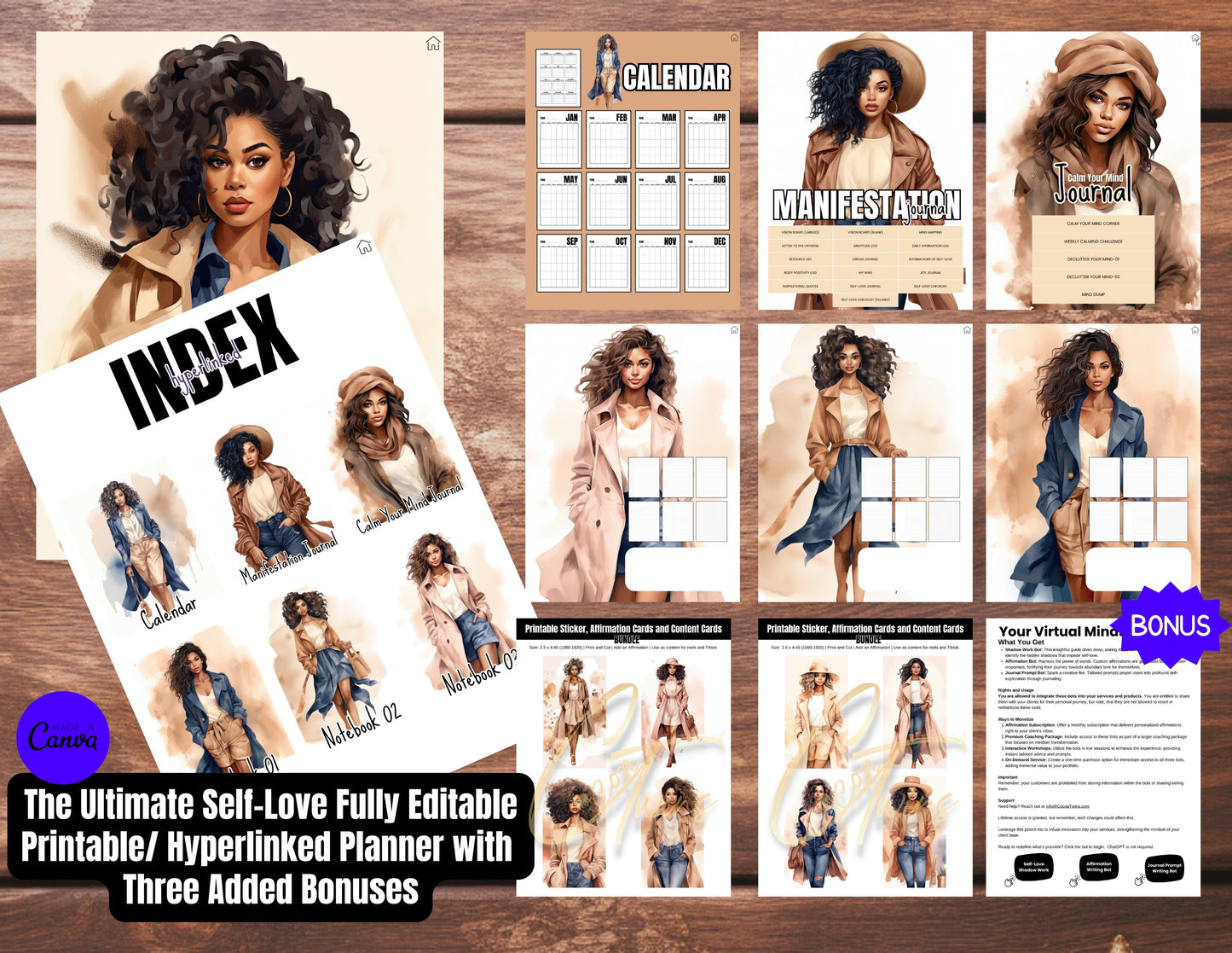 008BKB | The Ultimate Self-Love Planner Bundle PLR - ONE BUYER | Bonus Offer: Access to an Exclusive Set of ChatBots