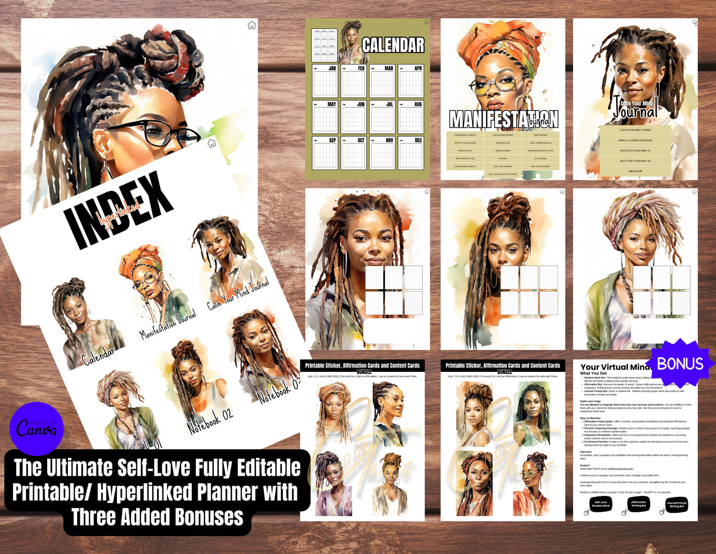 006BKB | The Ultimate Self-Love Planner Bundle PLR - ONE BUYER | Bonus Offer: Access to an Exclusive Set of ChatBots