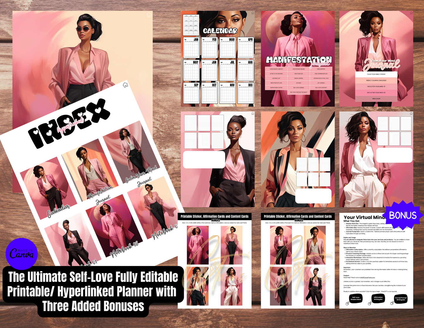 006EB | The Ultimate Self-Love Planner Bundle PLR - ONE BUYER | Bonus Offer: Access to an Exclusive Set of ChatBots