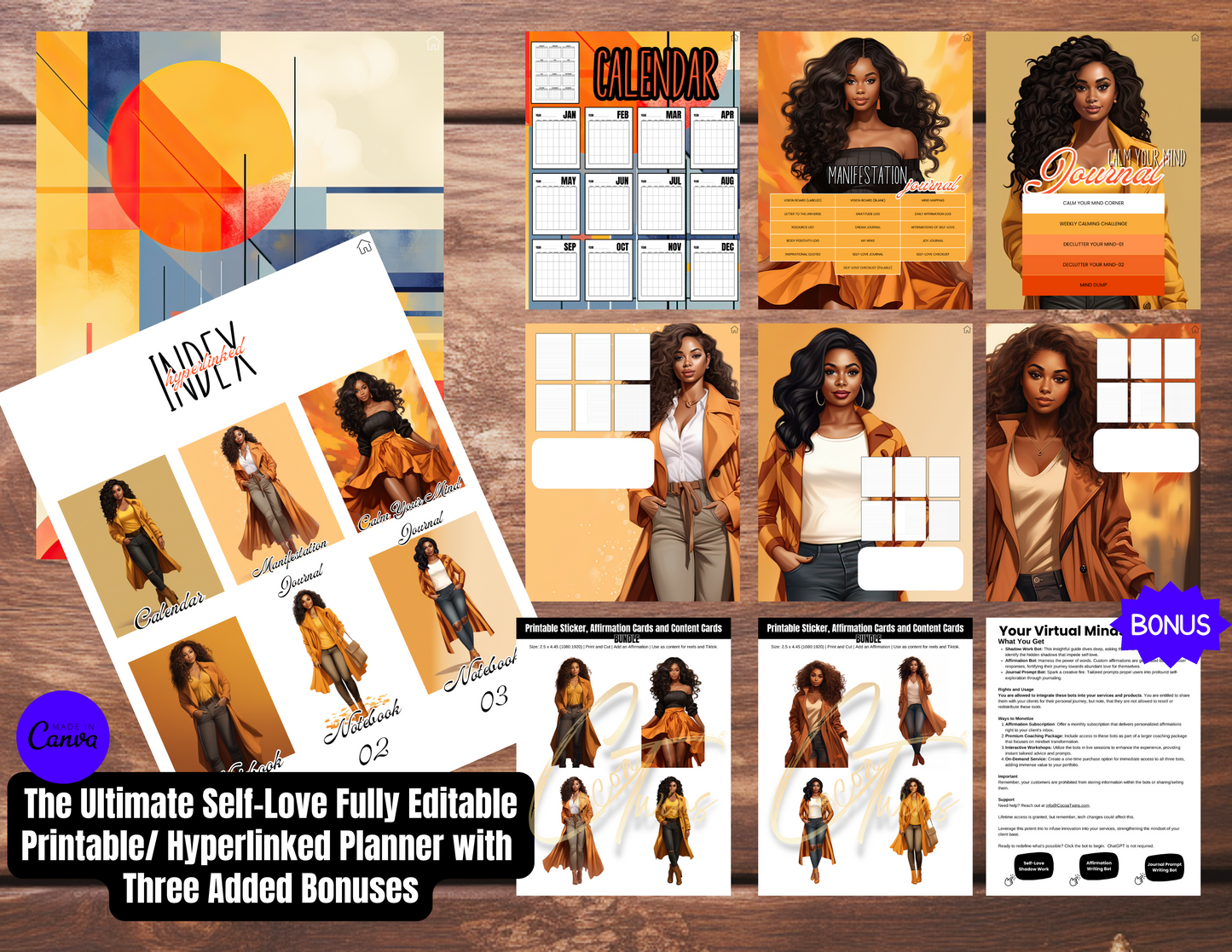 008EB | The Ultimate Self-Love Planner Bundle PLR - ONE BUYER | Bonus Offer: Access to an Exclusive Set of ChatBots
