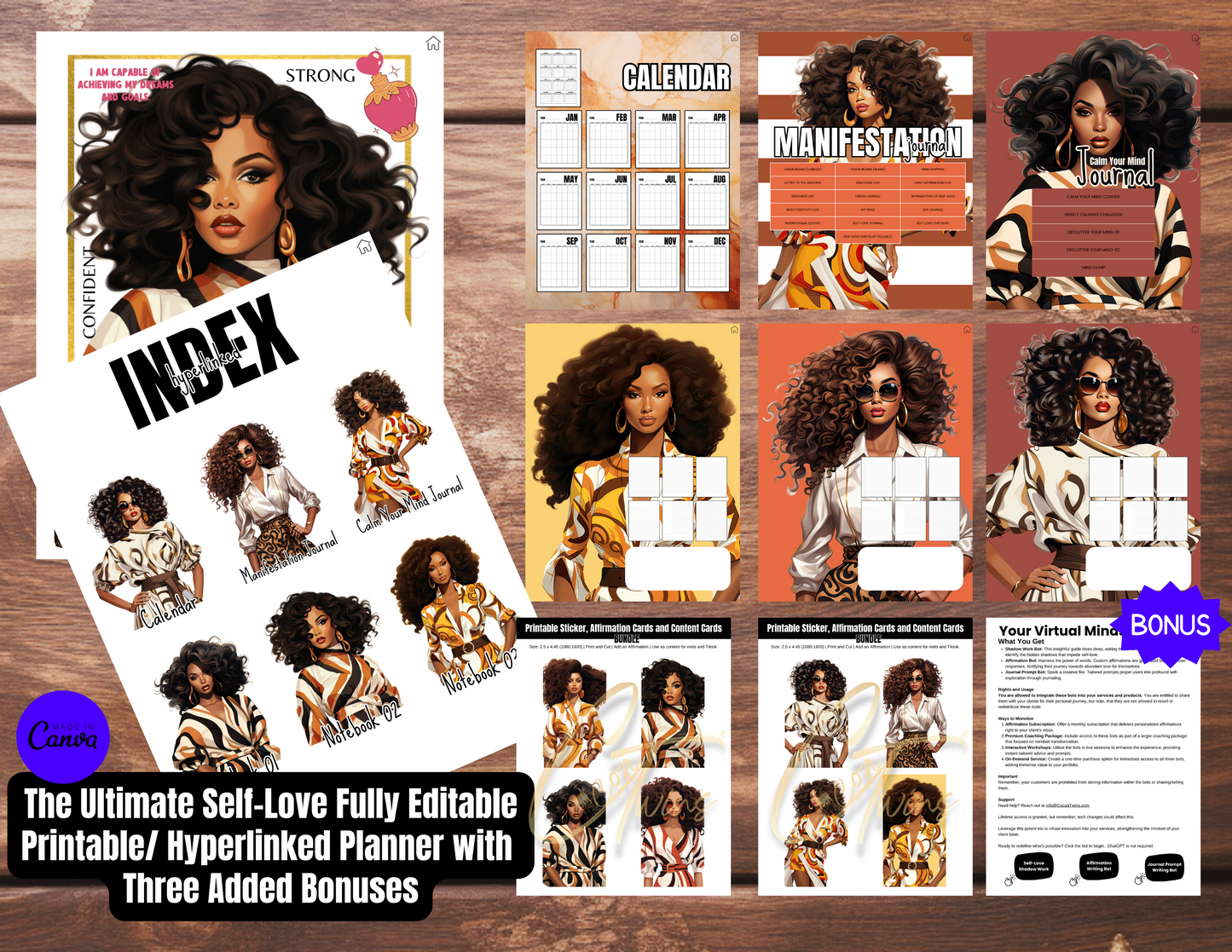 001EB | The Ultimate Self-Love Planner Bundle PLR - ONE BUYER | Bonus Offer: Access to an Exclusive Set of ChatBots