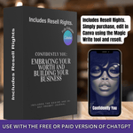 Confidently You E - Guide and 30 Day Journal - Embracing Your Worth and Building Your Business Guide (Includes Resell Rights) - Cocoa Twins