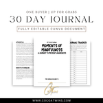 Moments of Mindfulness - A Journey to Present Awareness - EB | One Buyer 30 Day Prompt Journal - Cocoa Twins