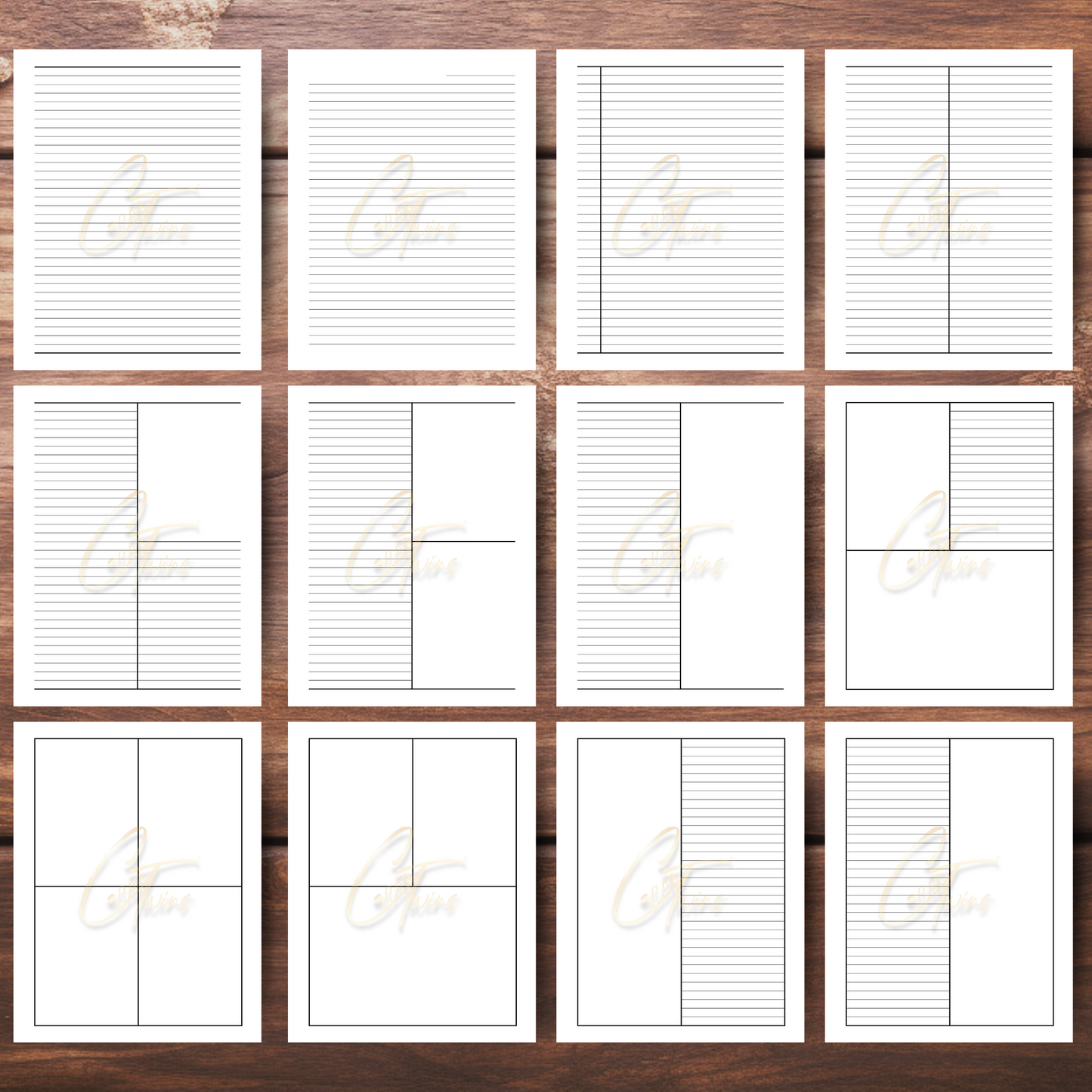 06-EB | Editable Journal PLR Kit with a Bonus Hyperlinked Planner | Fully Editable Canva Templates