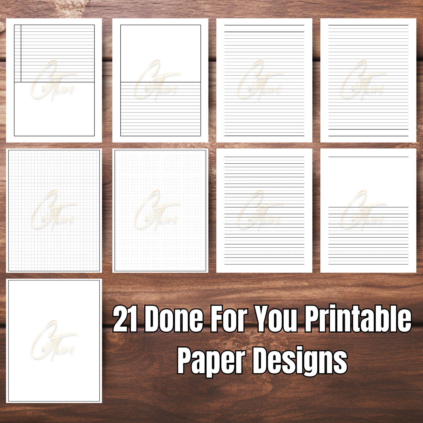 Caramel | Editable Journal PLR Kit with a Bonus Hyperlinked Planner | Fully Editable Canva Templates