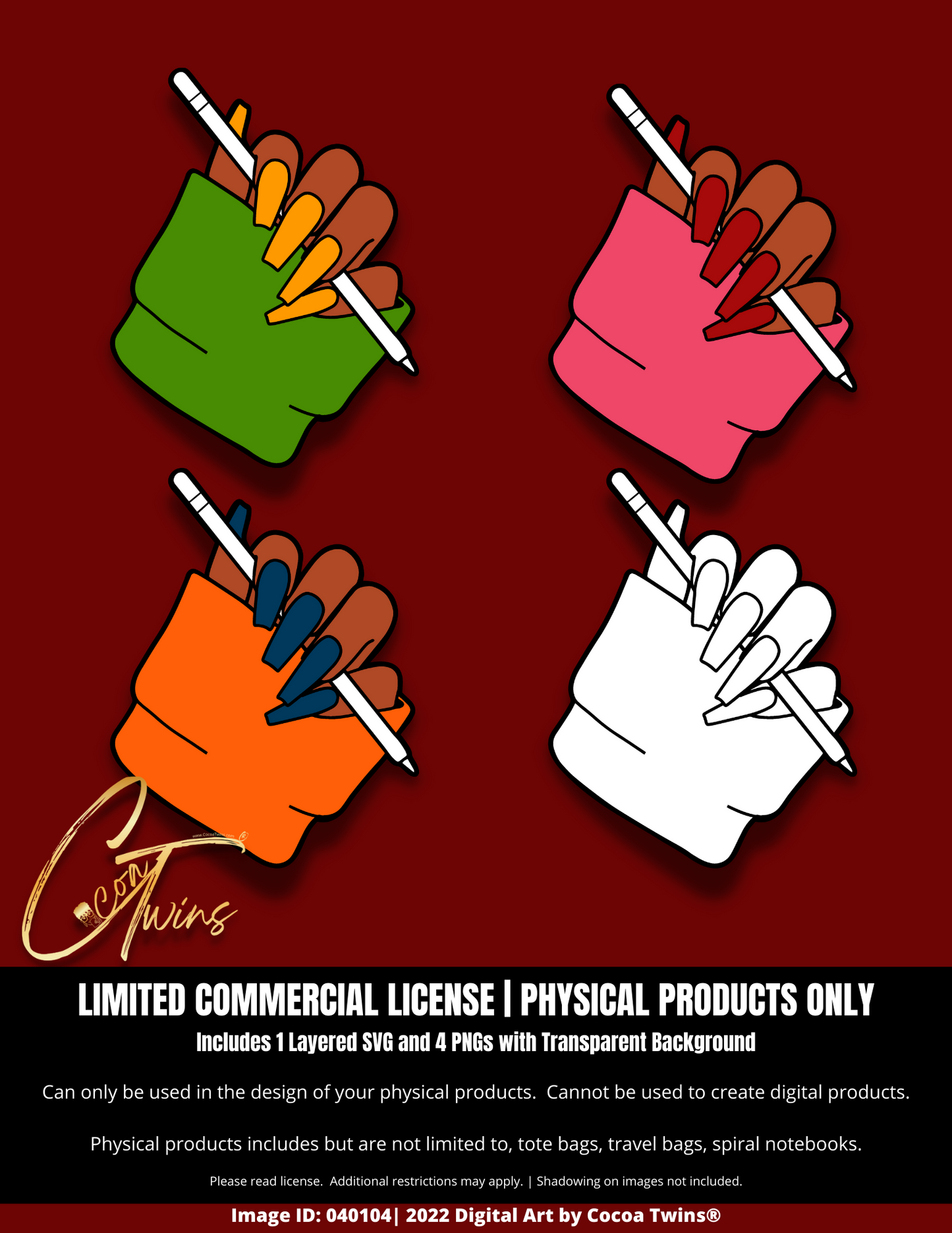 040104 | Includes Limited Commercial License | Digital Downloads