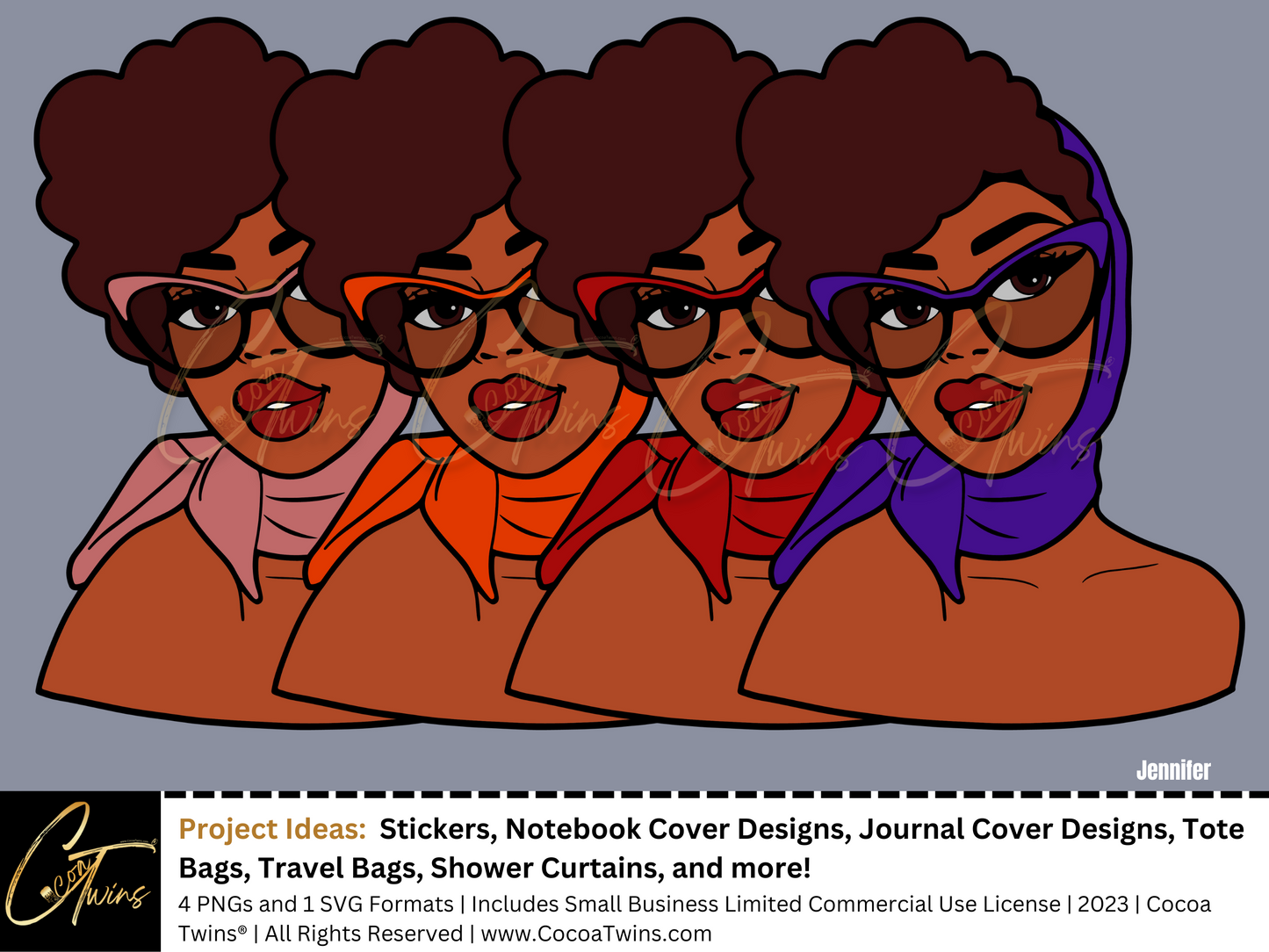 Jennifer | Includes Limited Commercial License | Digital Downloads