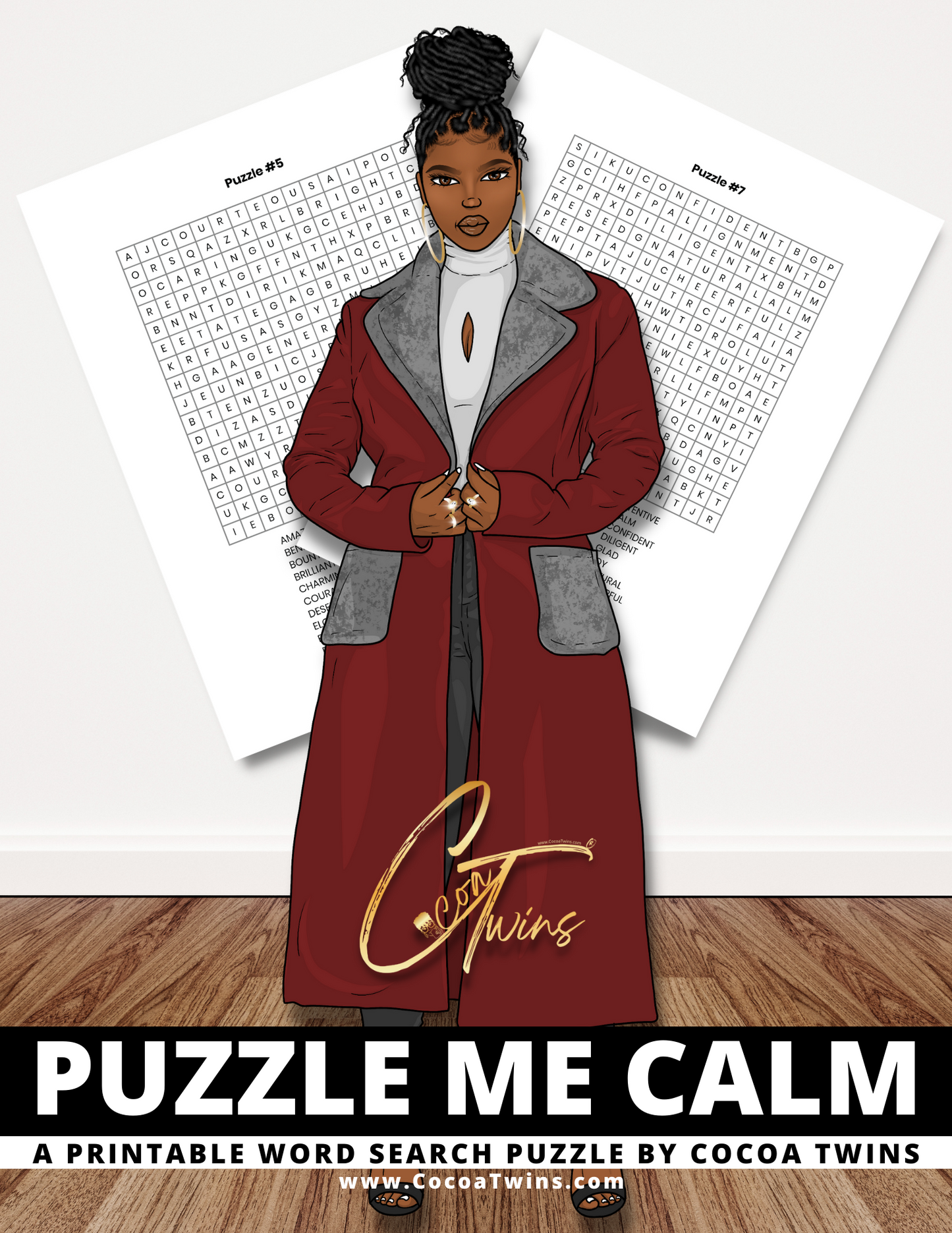 Word Search Puzzle | Puzzle Me Calm | Instant Download
