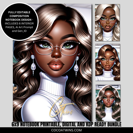 03-BKB | Editable Journal PLR Kit Bundle Set with Ai Art Prompt and Gen_ID | Fully Editable Canva Templates