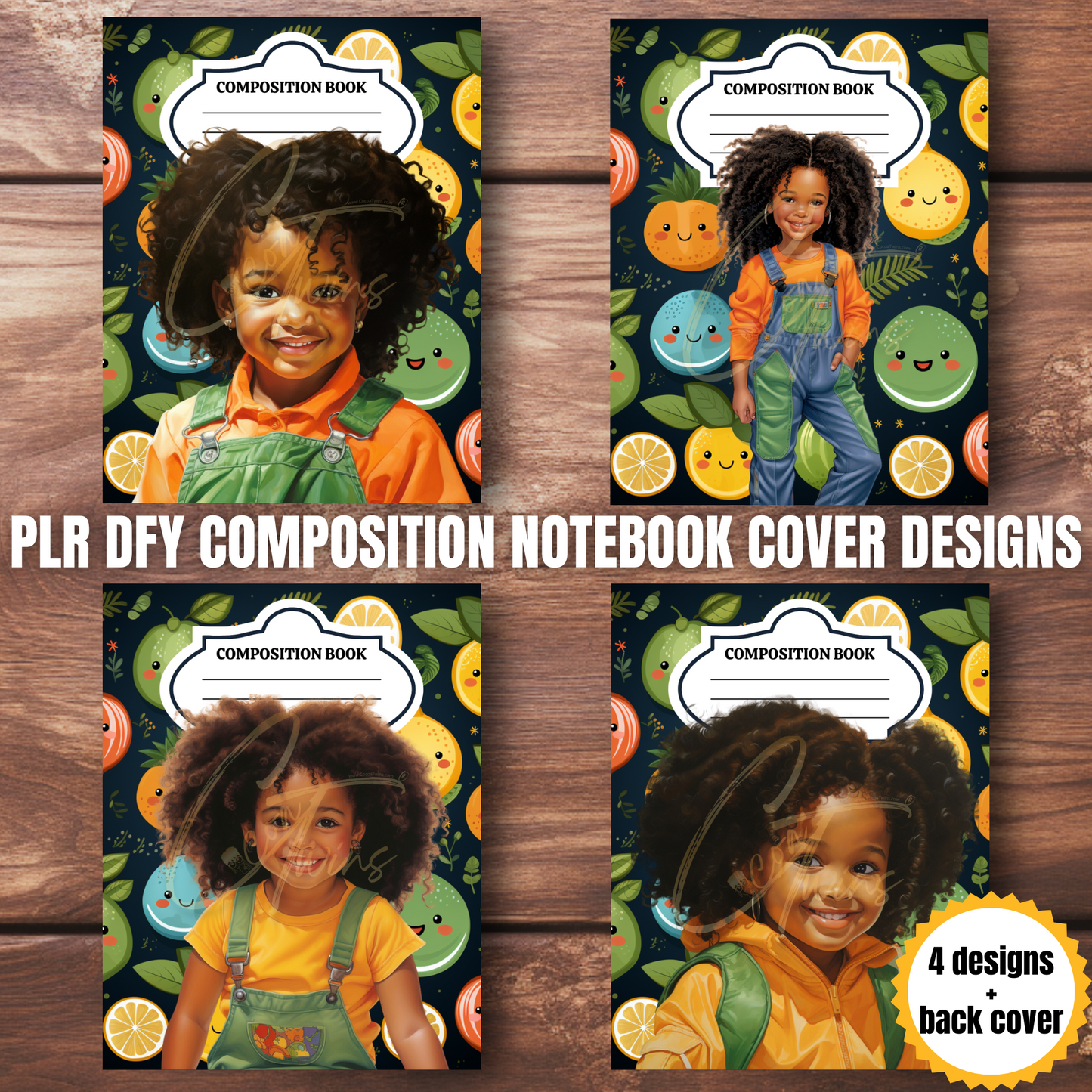 0923-28-BKB | PLR Composition Notebook Covers | PNG Format | 7.5 x 9.25