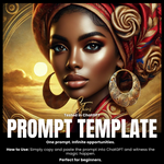 Fillable Art Prompt Base | Head Wrap Beauty