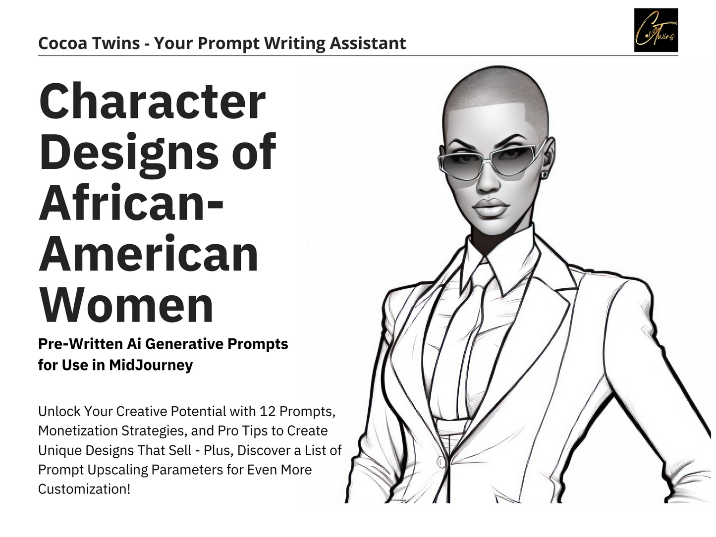 Black Girl Magic: Bringing African-American Representation to Your Coloring Book Collection - MidJourney Prompt Guide | Digital Download