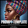 Fillable Art Prompt Base | Celestial Queen
