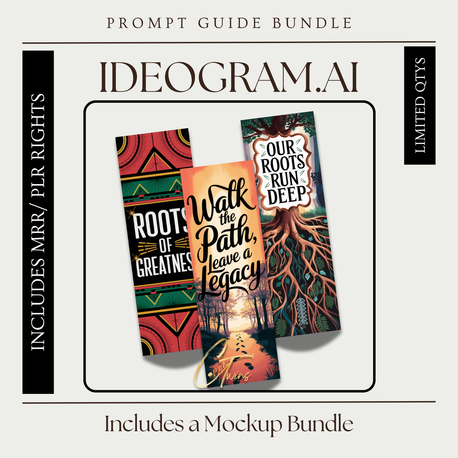 Master Resell Rights AI Art Prompt Guide | Black Power Bookmarks | Ideogram.AI