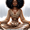Prompt Base | African-American woman embodying serenity and strength...