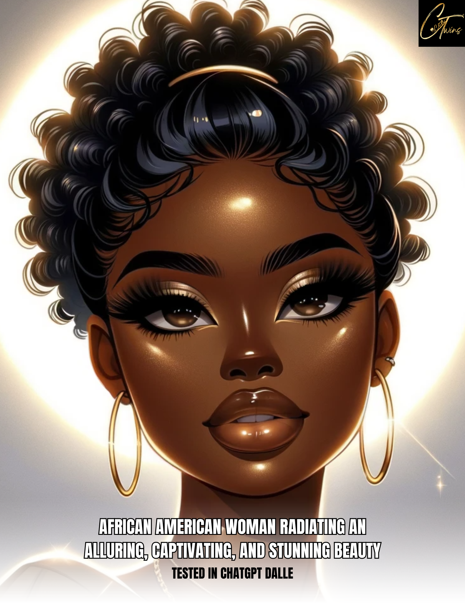Prompt Base | African American woman radiating beauty...