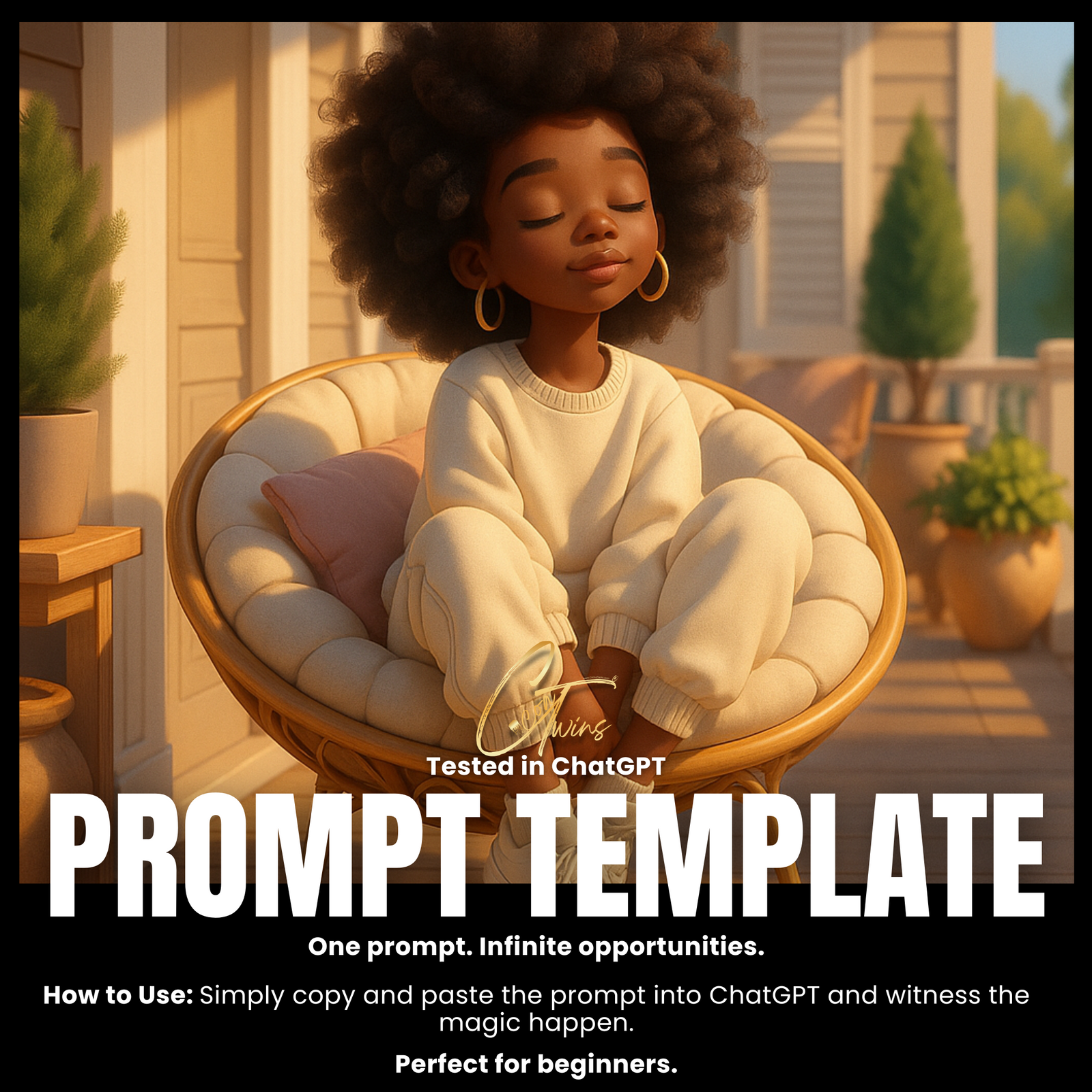 Fillable Art Prompt Base | Afternoon Haze