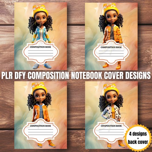 0923-29-EB | PLR Composition Notebook Covers | PNG Format | 7.5 x 9.25