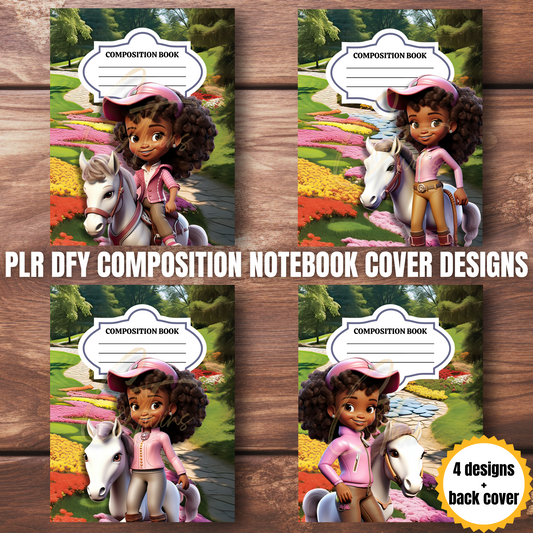 0923-32-EB | PLR Composition Notebook Covers | PNG Format | 7.5 x 9.25