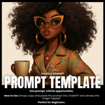 Fillable Art Prompt Base | Caffeine & Curls