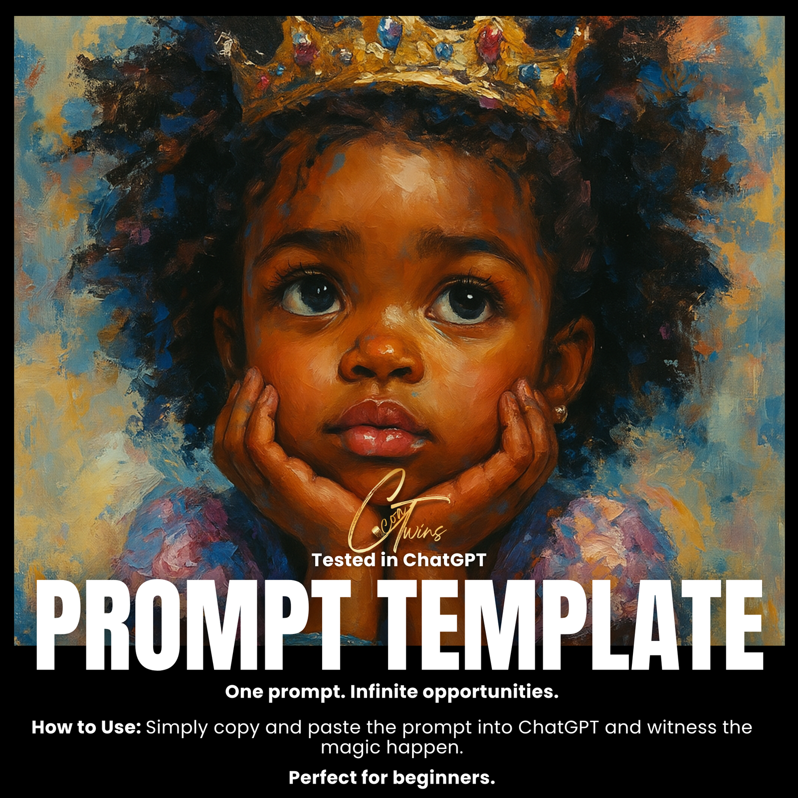 Fillable Art Prompt Base | Crowned Thoughts