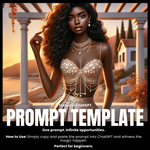 Fillable Art Prompt Base | Golden Elegance