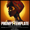 Fillable Art Prompt Base | Golden Glow