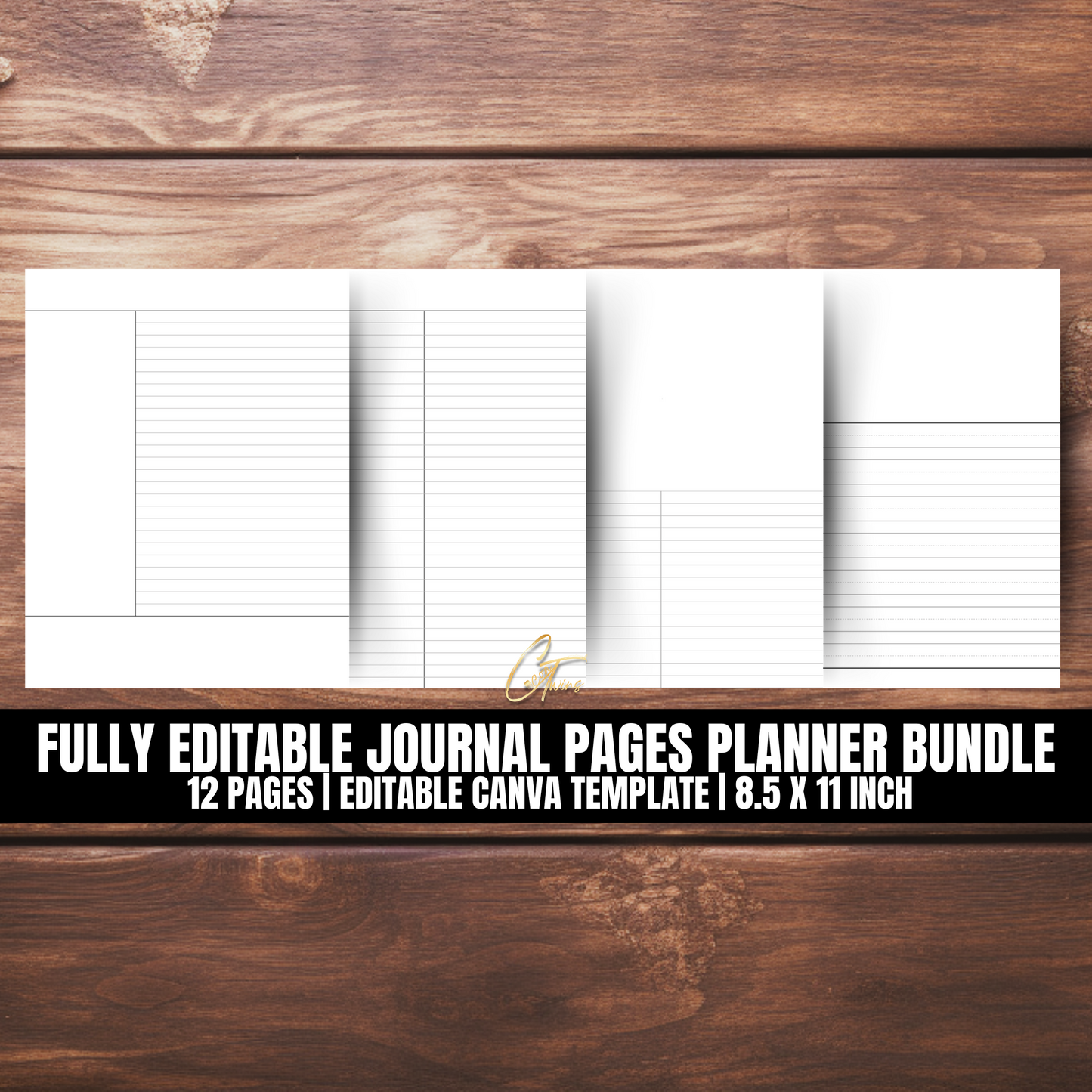 Printable Journal and Notebook Page Bundle (PLR Printable and Digital Download Product)