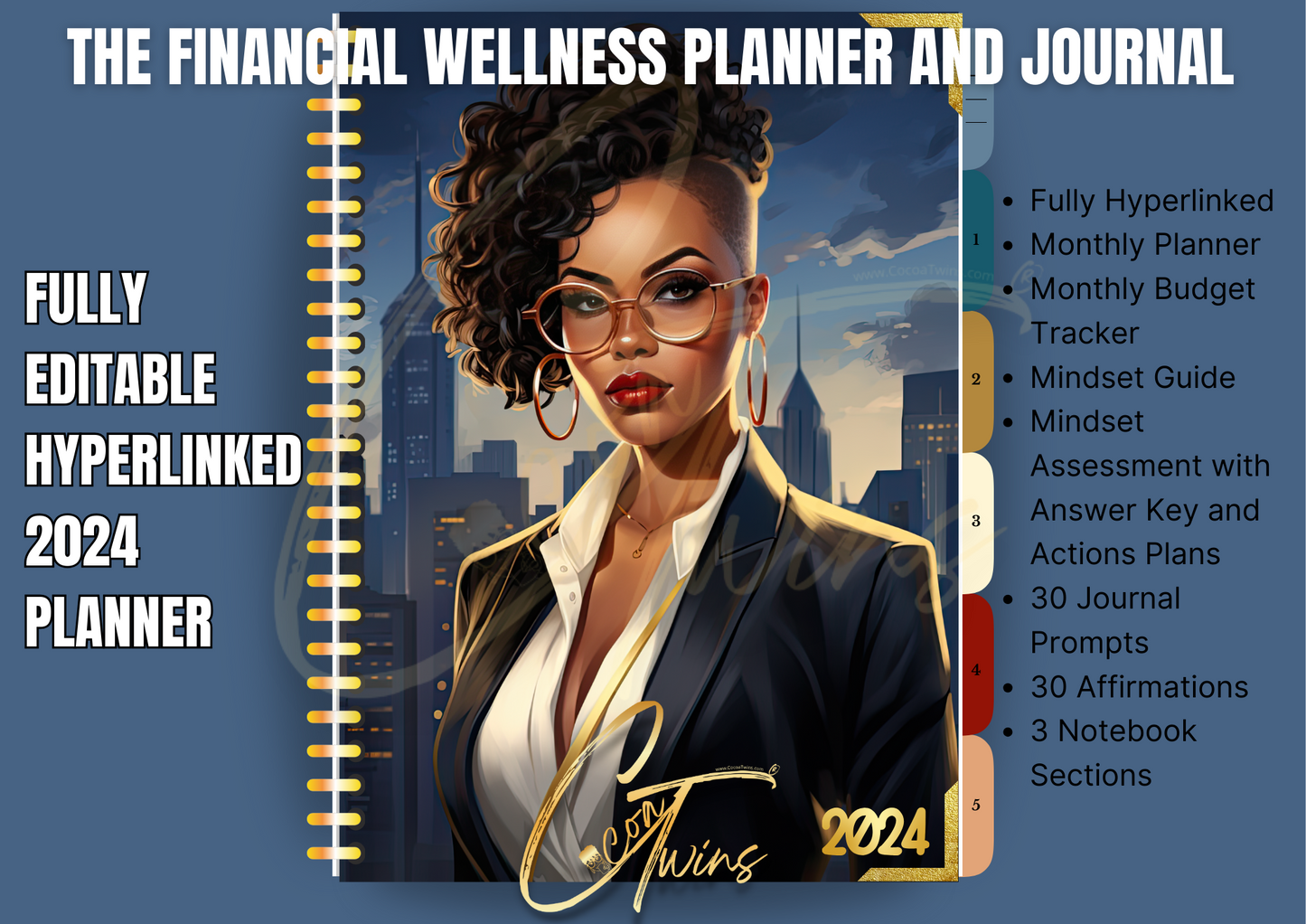 Harmony Within - A Journey to Financial Wellness | PDF and Canva Template | Planner and Mindset Guide - ONE BUYER PLR