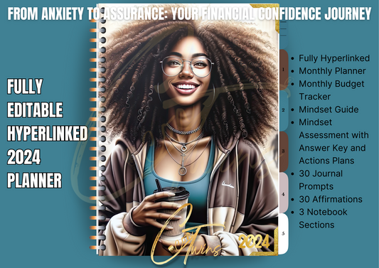 From Anxiety to Assurance - Your Financial Confidence Journey | PDF and Canva Template | Planner and Mindset Guide - ONE BUYER PLR