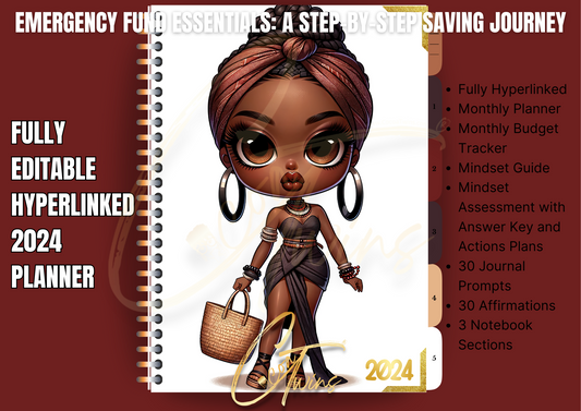 Emergency Fund Essentials - A Step-by-Step Saving Journey |  PDF and Canva Template | Planner and Mindset Guide - ONE BUYER PLR