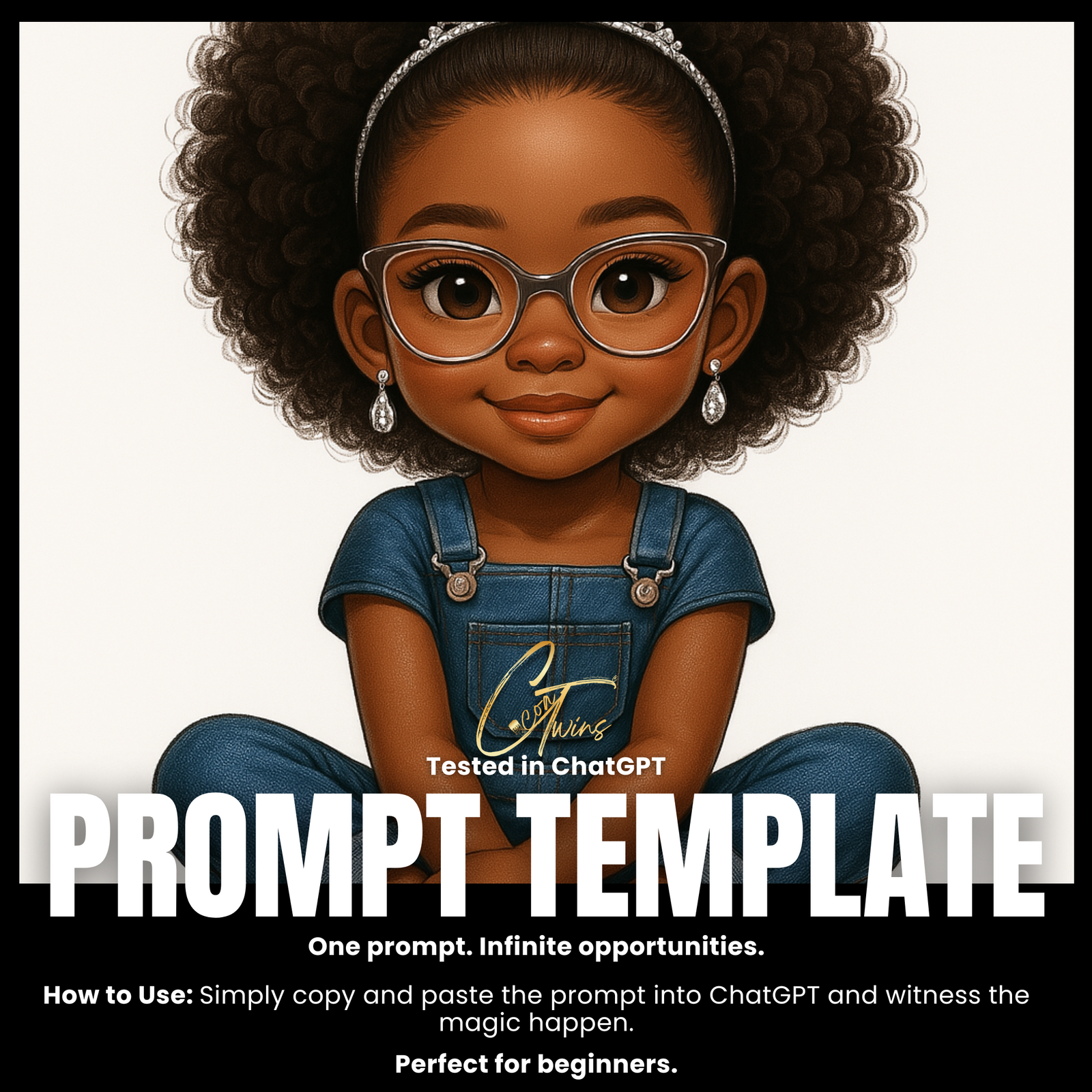 Fillable Art Prompt Base | Queen of Cute